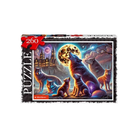 Дитячі пазли 260 елементів Вовки Danko Toys в коробці