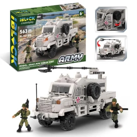 Детский конструктор IBLOCK КРАЗ -MPV Shrek One 563 деталей 2 фигурки