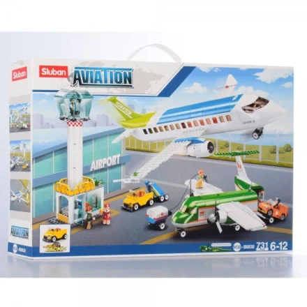 Дитячий конструктор SLUBAN Aviation Аеропорт 731 деталь