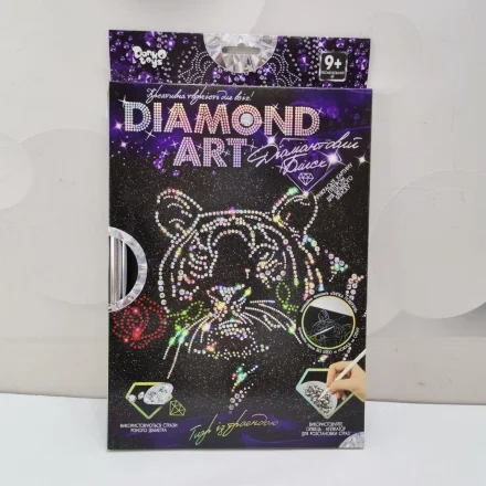Дитячий набір креативної творчості DIAMOND ART Алмазний живопис Тигр Danko Toys