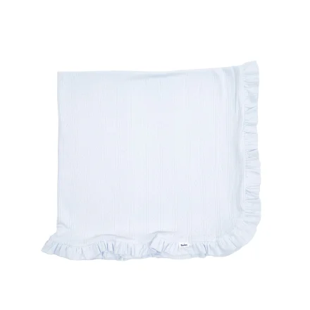 Дитячий плед Twins Softie без наповнення 90x90 інтерлок blue