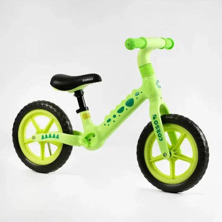 Дитячий велобіг 12’’ Corso салатовий