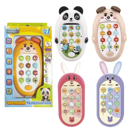 Іграшка Чарівний телефончик зі світлом пісні казки вірші загадки Wtoys