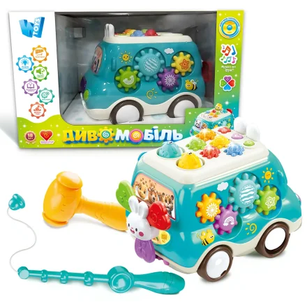 Іграшка Диво-мобіль з підсвічуванням спінер шестерні WToys