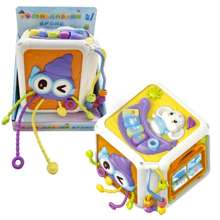 Іграшка Розвивальний кубик з підсвічуванням казки вірші сортер WToys