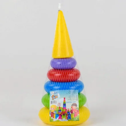 Іграшка піраміда Конус малий 5 кілець M TOYS