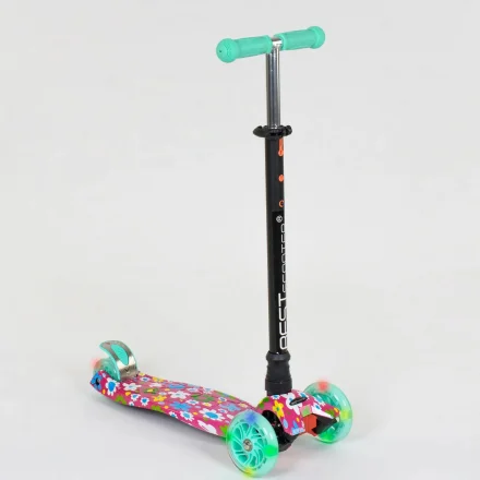 Дитячий самокат MAXI Best Scooter Ромашки